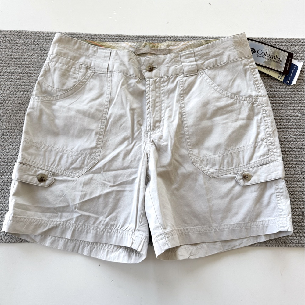 90’s Low Rise Utility Shorts Columbia Cape Kiwanda 6” Short Pumice Khaki Sz 6
